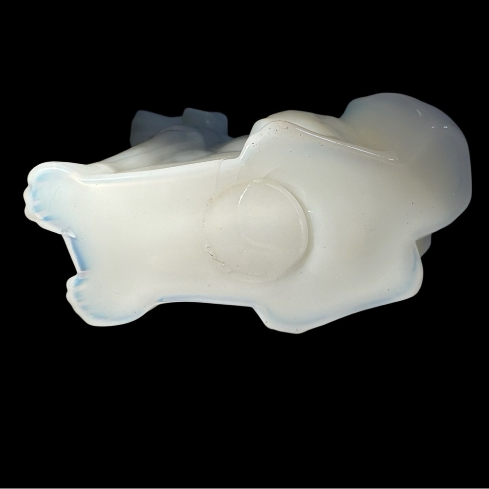 Mosser Labrador Art Glass White Lab Dog Figurine Paperweight USA New Hunt Pet - Picture 10 of 10